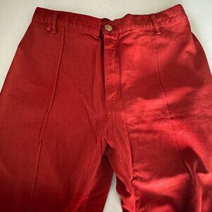 Big Bud Press Paintstamp Mushroom Western Pants Red Size L